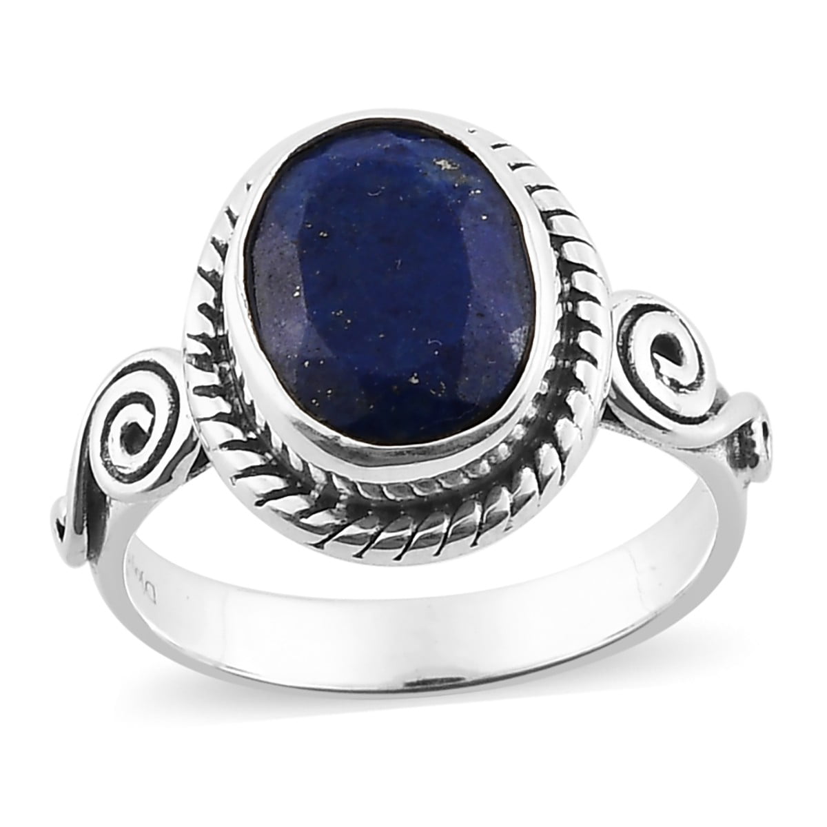 Lapis Lazuli Ring-925 Sterling Silver Ring-Lapis Lazuli Stacking Ring-Handmade Ring-Bezel Set Ring-Rings For Women's-Minimalist Jewelry.