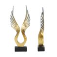thumbnail image 1 of Modern Abstract Wing Sculpture Resin Statue for Home Living Room TV Cabinet, Simple Fluent Lines, Attract Wealth  Fortune, 1 of 7