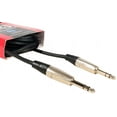 thumbnail image 2 of Hosa Pro HSS-005X2 Stereo Balanced Interconnect Cable - Dual 1/4-inch TRS Male to Same - 5 footHosa Pro HSS-005X2 Stereo Balanced Interconnect Cable - Dual 1/4-inch TRS Male to Same - 5 foot, 2 of 3
