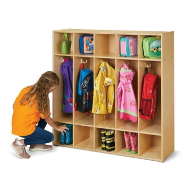 5 Section Wooden Classroom Locker With Storage