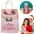 thumbnail image 2 of BinKFF Christmas Gift Bags Paper Gift Bags with Handles Bulk Gift Bags Kraft Medium Gift Bags Gift Wrap Bags Christmas Goody Bags Holiday Treat Box and Presents for Xmas Party Favors, 2 of 9