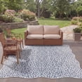 thumbnail image 3 of Safavieh Courtyard Karina Animal Indoor/Outdoor Area Rug, Ivory/Navy, 8' x 10' Scalloped, 3 of 16