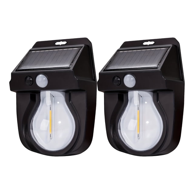 CHUANK Solar Wall Lights Outdoor Wireless Dusk To Dawn Porch Lights Fixture Solar Wall Lantern With 3 Modes & Motion Sensor Exterior Lighting With Clear Panel For Entryway Front Door