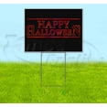 thumbnail image 1 of Happy Halloween (18" x 24") Yard Sign, Includes Metal Step Stake, 1 of 6