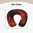 thumbnail image 5 of KLL Fiery Dragons Castle Attack Pattern Memory Foam Cervical Neck Pillow Versatile U-Shaped Pillows for Home/Office/Camping/Travelling/Soft Washable Cover, 5 of 8