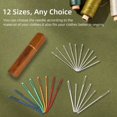 thumbnail image 3 of Kit de agujas de coser ABEJFIC 24 piezas con caja de madera de acero inoxidable, 3 of 7