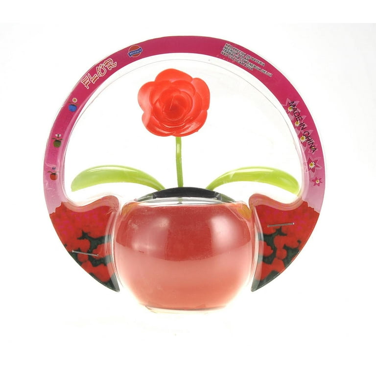 FTS Solar Flower Toy with Dancing Motion, Red (1 Piece