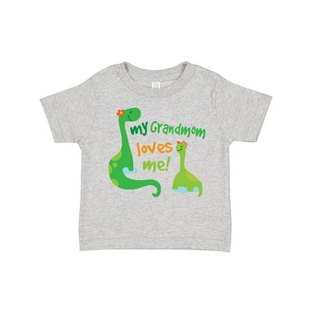 

Inktastic My Grandmom Loves Me Grandson Dinosaur Gift Toddler Boy Girl T-Shirt
