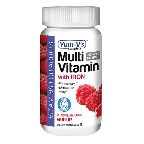 Yum Vs Multi Vitamin With Iron Jellies, Berry Flavor, 60 Ea