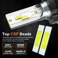 thumbnail image 3 of 2PCS For Ford Focus 2005-2007 2.0L 2.3L 9007 HB5 LED Headlight Bulbs 6000K High Low White, 3 of 14