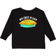 thumbnail image 3 of Inktastic My 1st Pi Day Blue Green Pie Pan Pun Boys or Girls Long Sleeve Toddler T-Shirt, 3 of 5