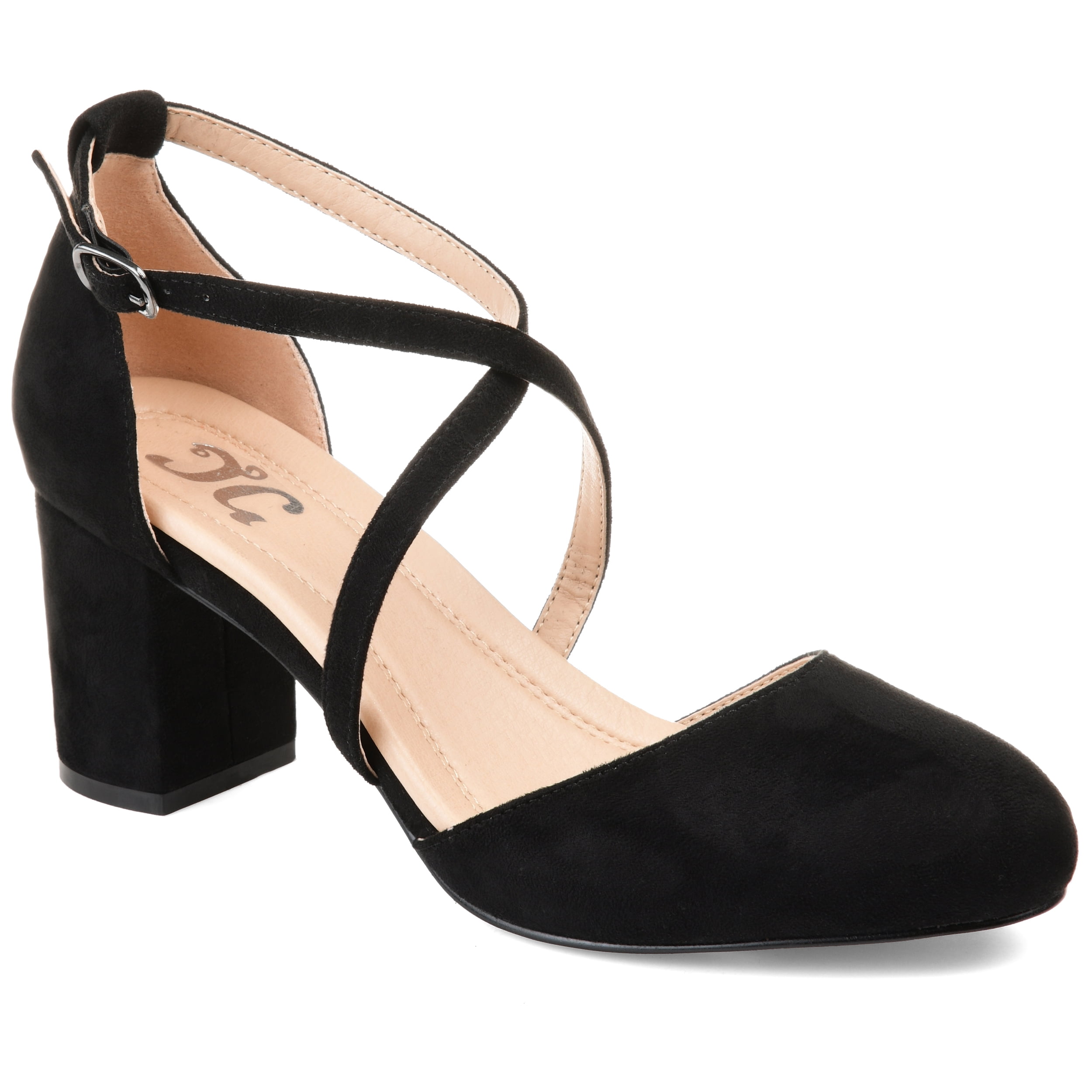 Journee Collection Womens Foster Tru Comfort Foam Almond Toe Mid Block Heel  Pumps - Walmart.com