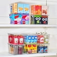 thumbnail image 4 of Clear Storage Bins with Lids Stackable - Large Plastic Containers for Pantry Organization and Storage - Perfect for kitchen Fridge Laundry Room Bathroom Garage Closet Cabinet Organizer -, 4 of 8