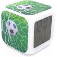 thumbnail image 1 of 3＂Reloj de escritorio y estante Fútbol Juego de fútbol Marcador de goles Reloj despertador digital con luces LED Reloj de mesa de plástico verde para niños Adolescentes Adultos, 1 of 5