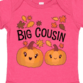 thumbnail image 4 of Inktastic Big Cousin Pumpkins with Fall Leaves Boys or Girls Baby Bodysuit, 4 of 5