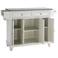 thumbnail image 1 of Crosley Furniture Cambridge Wood Kitchen Island in White/Gray, 1 of 8