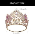 thumbnail image 3 of BQBQERT Delicate Crystal Crowns for Women Stylish Tiaras with Embellishments, 3 of 18