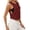 Red, variant on Bmisegm Tank Tops for Women Crew Neck Ruched Side Tanks Workout Sport Athletic Yoga Running Gym Loose Crop Sleeveless Shirts Blue XL