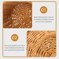 thumbnail image 2 of Monyance wall basket decor Woven Hanging Seagrass Storage Basket for Flowers and Pantry - 14cm(5.51X4.33X4.72Inches), 2 of 10