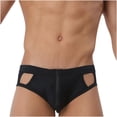 thumbnail image 2 of FcBaudy Men's Low Waist Solid Color High Vent Zipper Swimming Trunks Underpants Men Pants, 2 of 9