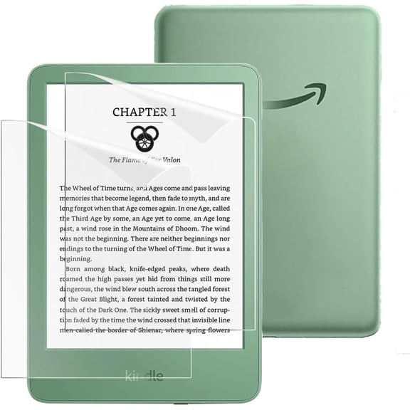 2 Pack HD Anti-scratch Screen Protector for 6" All-New Kindle 11th Generation 2024/2022 & 10th Generation 2019, PET Hydrogel Soft Film Screen Protector (Clear) (clear)