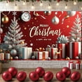 thumbnail image 5 of Decorative Banner Merry Christmas Holiday Backdrop Gift Decor New Year Decoration for Holiday Celebration Winter Party Home Decor, 5 of 9