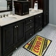 thumbnail image 6 of Ottomanson COVID-19 Sign Indoor Doormat 2'3" x 3' - Non Slip Low Pile Area Rug for Entryway, Yellow, 6 of 8