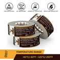 thumbnail image 3 of 6 Pack Buck Professional Grade Aluminum Foil Tape - 2 Inch x 216ft (72 yd) 3.6 Mil - Ideal for HVAC, Insulation, Pipes & Metal Repair - Heat Resistant & Waterproof - Perfect for Sealing Ducts & Vents, 3 of 7