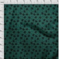 thumbnail image 4 of oneOone Cotton Cambric Teal Green Fabric Leaf With Stripes Fabric For Sewing Printed Craft Fabric By The Yard 42 Inch Wide, 4 of 5