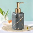 thumbnail image 6 of Marble Texture Soap Dispenser Bottle Ceramic for Restaurant Bathroom Accessories, 6 of 8
