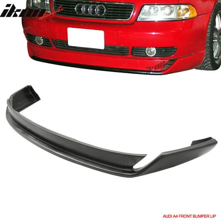 Front Lip Type - Fits 96-01 Audi A4 Type O Style Front Bumper Lip Urethane