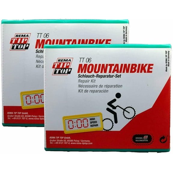 Two (2) REMA Mountain Bike Tube Tire Patch Repair Kit w/ air cartridges TT06 (23) TT O6