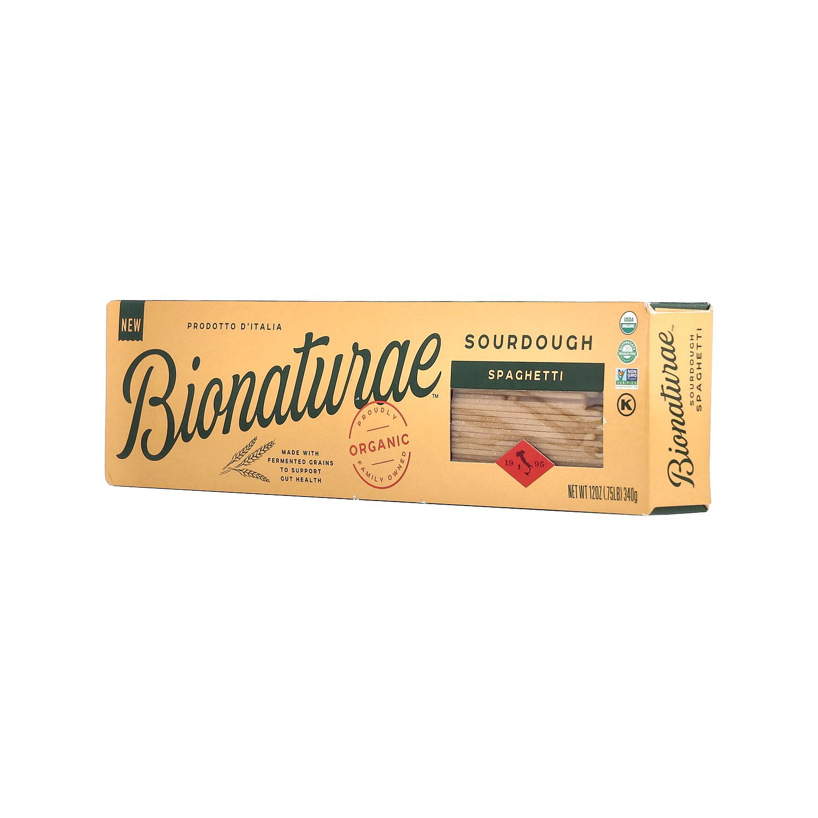 (6 pack) Bionaturae Organic Sourdough Spaghetti, 12 oz, Gluten-Free, Non-GMO