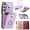 Purple, variant on For Samsung Galaxy S26 Case Wallet with Card Holder, 360°Rotation Finger Ring Holder Kickstand, RFID Blocking Protective Shockproof Cover