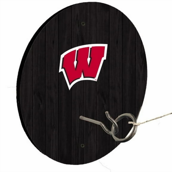 University of Wisconsin Black Ring Toss Lawn Game