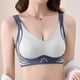 thumbnail image 2 of Brasier Mujer Sujetador Tipo Camiseta sin Costuras con Bloques de Color para Mujer, Soporte Suave, Cómodo, Transpirable, sin Relleno, Bralette sin Aros para Pecho Pequeño Extra Grande, 2 of 4