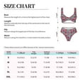 thumbnail image 4 of Kdxio Hand Drawn Strawberry Print Women's 2 Piece High Waisted Wrap Spaghetti Strap Summer Swimsuit Bikini Set-Large, 4 of 7