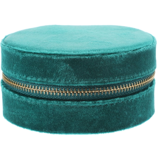 MasteelfCA Round Jewelry Box Portable Earring Jewelry Box Necklace Earring Box Travel Jewelry Case