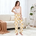 thumbnail image 5 of Dailycode Women's Pajama Pants Wide Leg Lounge Pj Bottoms With Pockets Cute Ducks with Hat, 5 of 7