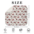 thumbnail image 4 of White Christmas Truck and Tree Pattern Dish Drying Mat for Kitchen 1 Pack, Ultra Absorbent Microfiber Dishes Drainer Mats,16x18in(41x46cm), 4 of 6