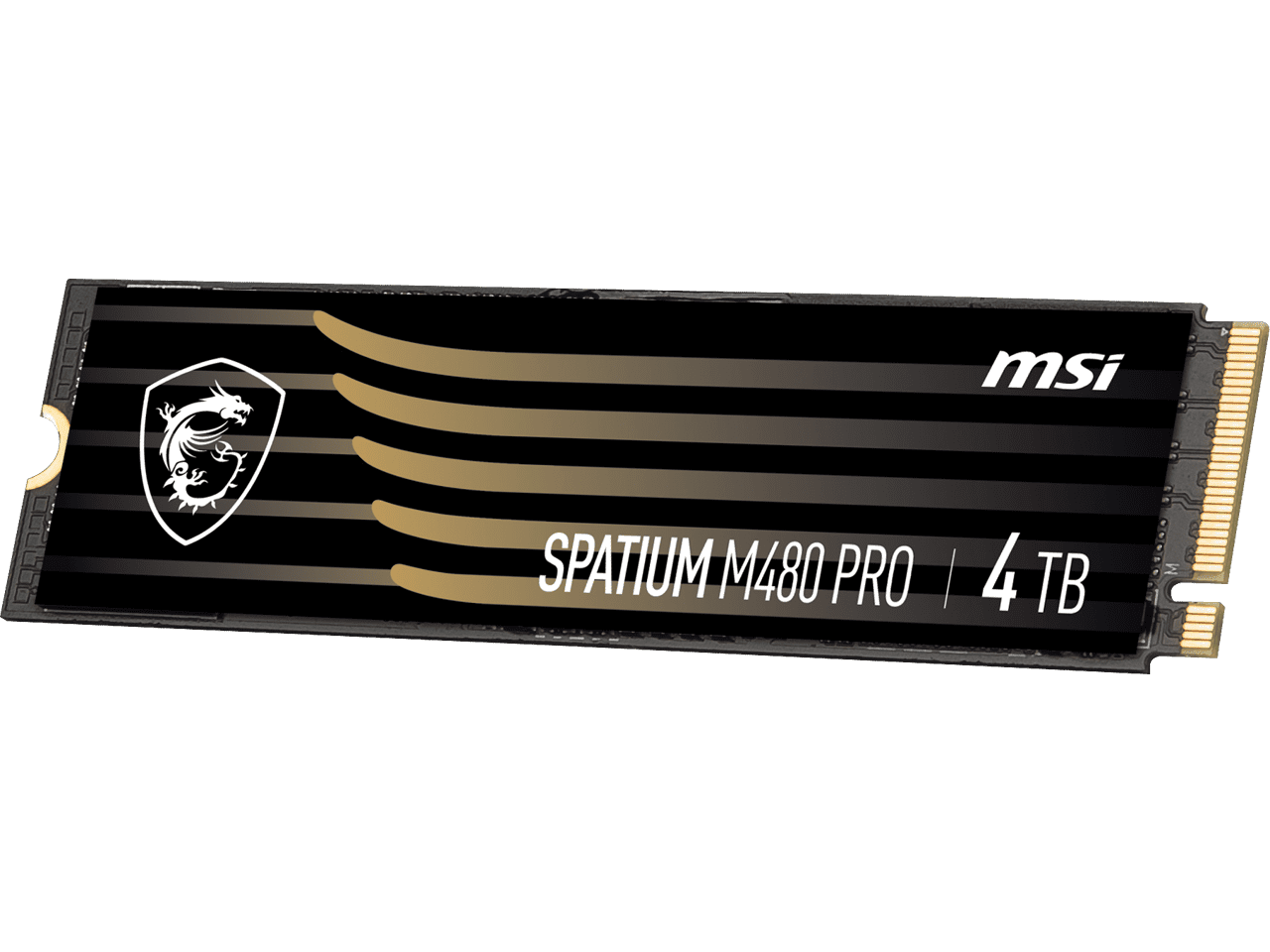 MSI SPATIUM M480 PRO 4 TB Solid State Drive, M.2 2280 Internal, PCI Express NVMe (PCI Express NVMe 4.0 x4)