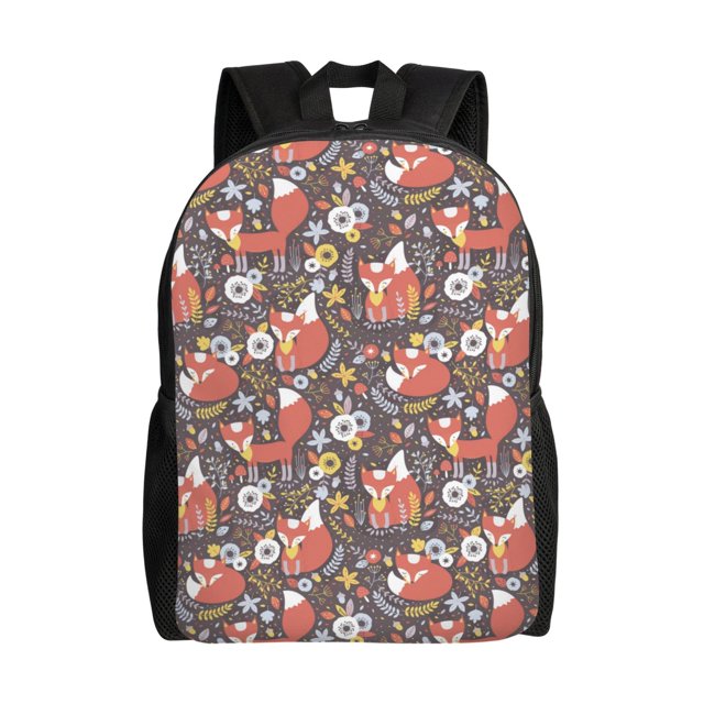 Disketp Foxes Mochila Unisex de Apertura Lateral Completa, Mochila para Laptop para Escuela, Trabajo y Viajes