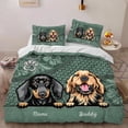 thumbnail image 4 of Juego de cama personalizado Perros en fondo colorido, regalo personalizado para, 4 of 4