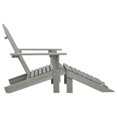 thumbnail image 2 of vidaXL Garden Chair with Ottoman Wood Grey, 2 of 5