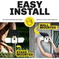 thumbnail image 4 of Bionic Flood Light 2 Pk Solar Lights Outdoor Waterproof, Ultra Bright 89 LEDs, 3 Heads Wide Angle Motion Sensor Outdoor Lights for Security, Wall, House, Spot Light, IP65 Waterproof – Stakes Included, 4 of 7