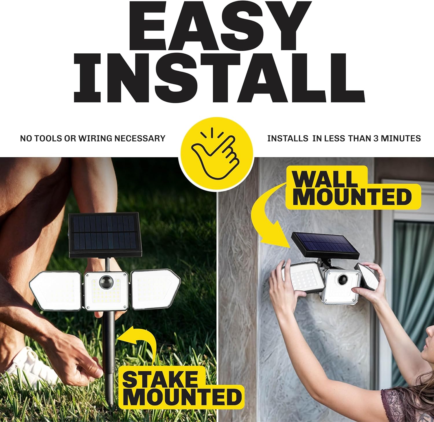 Bell + Howell Bionic Solar Flood Light, 2-Pack with Motion Sensor photo 3