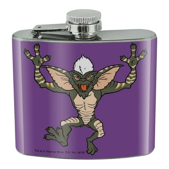 Gremlins Stripe Stainless Steel 5oz Hip Drink Kidney Flask
