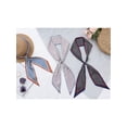 thumbnail image 6 of INSPIRE CHIC Women's Skinny Stripes Scarf, 3.54''X55.11'' Silky Satin 50s Neckerchief Scarves for Handbag Necktie One Size Stripe-1, 6 of 6