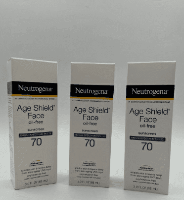Neutrogena Age Shield Face Sunscreen, SPF 70, Sheer Liquid, Oil