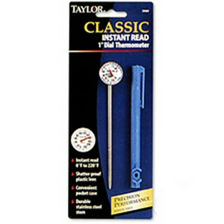 Taylor 1" Instant-Read Analog Dial Kitchen Meat Cooking Thermometer